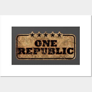 Vintage,One Republic One Republic Posters and Art